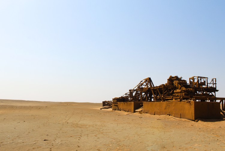 Desert and human footprint