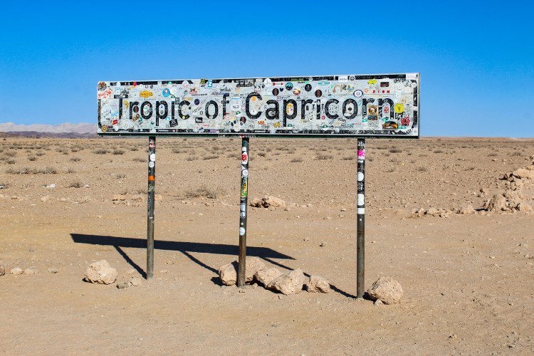 Tropic of Capricorn sign