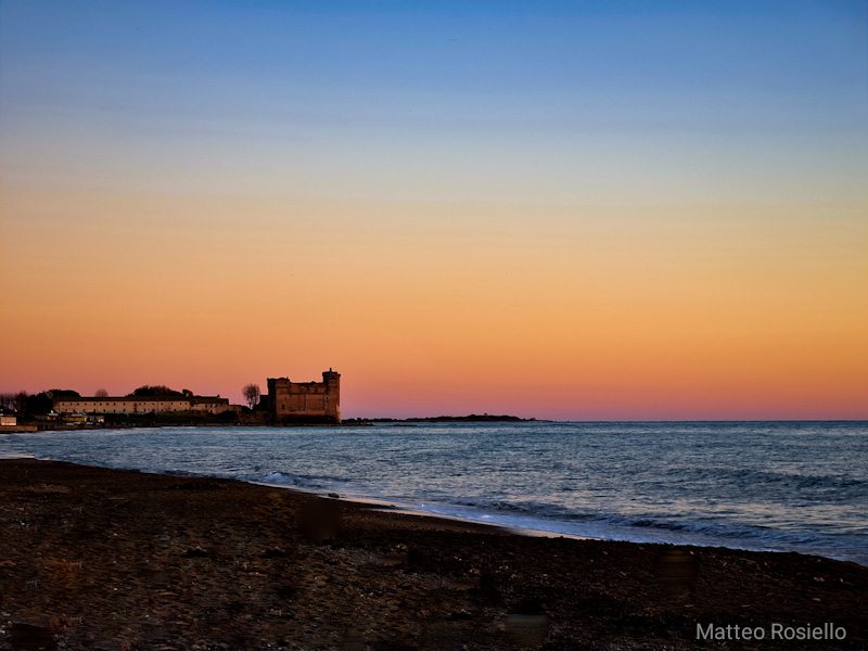 Tramonto sul Castello di Santa Severa