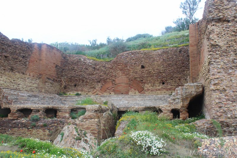Resti di ville romane sulla spiaggia