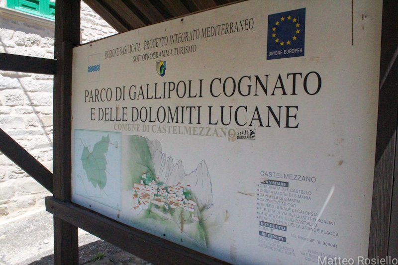 Cartello di entrata al Parco