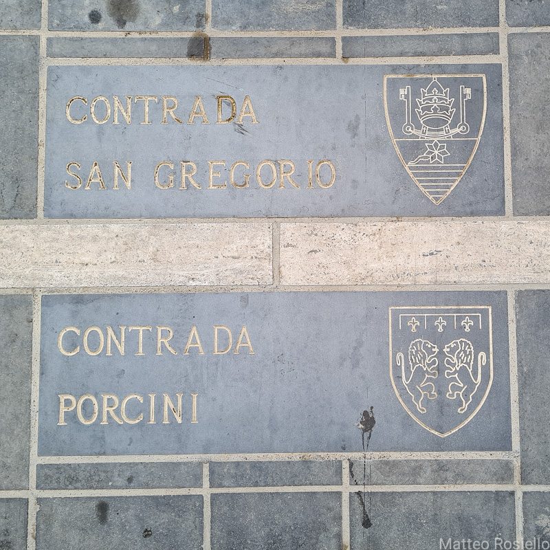 Linea divisoria di due contrade