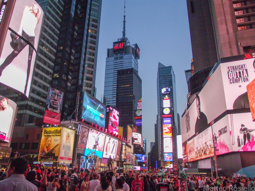 Times Square al crepuscolo
