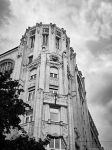 Facciata di un palazzo di Budapest